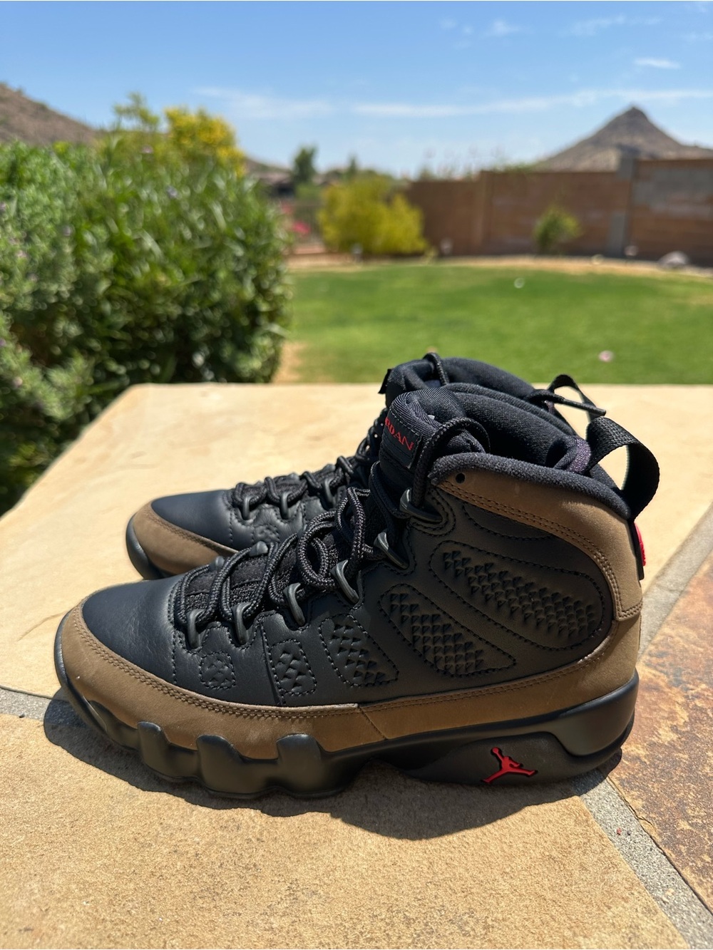 Air Jordan 9 Retro Olive 2024 Hv4794-030 Men’s Size 5 Or 6.5 Women’s
